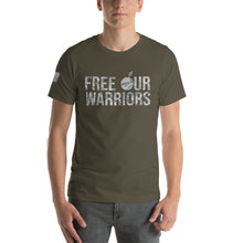 Load image into Gallery viewer, Army Green Text T-Shirt